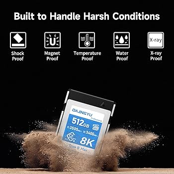 Amazon.com: 512GB CFexpress Type B 4.0 Memory Cards 3500MB/s